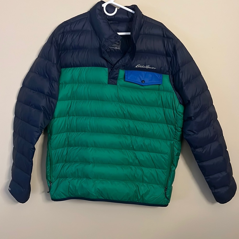 Eddie Bauer Men’s Puffer Down Pullover size XL